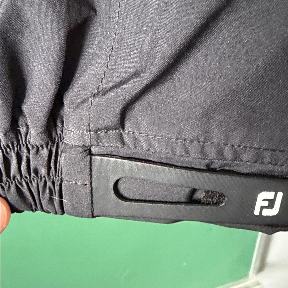 FootJoy DRYJOYS Convertible Arms Mens M Classic Black Windbreaker Golf - Picture 6 of 9